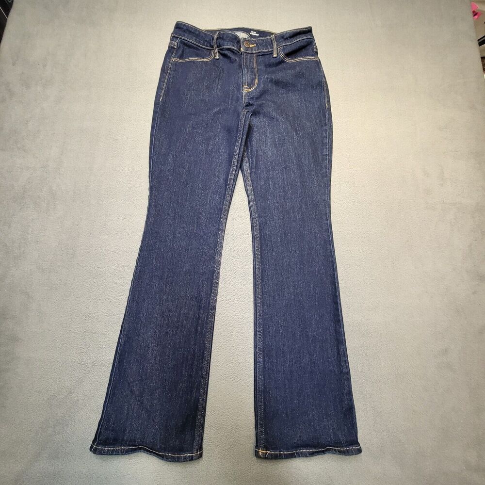 Old Navy Jeans Womens 4 Blue Wow Boot Cut Distressed Denim‎ Stretch